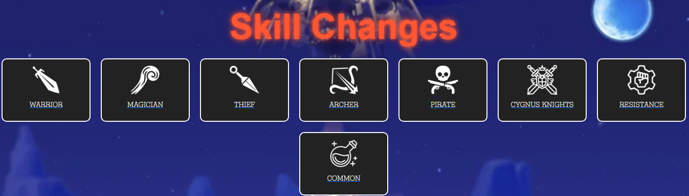 Skill Changes